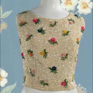 Gorgeous 1960s sequined tank